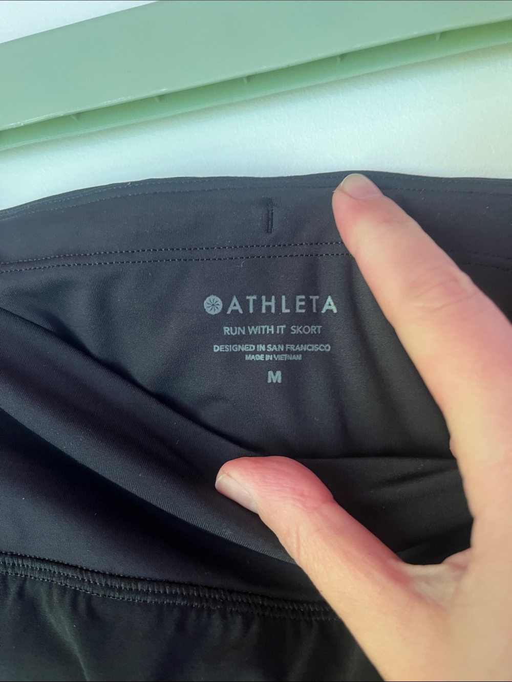 Athleta Black Run With It Skort